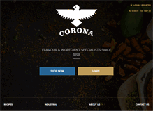 Tablet Screenshot of corona.com.au