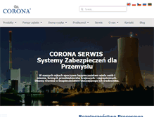 Tablet Screenshot of corona.org.pl